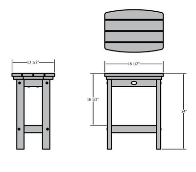 Refurbished Lehigh Counter Height Stool Highwood USA 