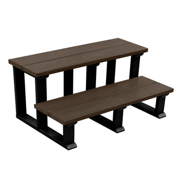 Hot Tub Spa Two Tier Steps 32 Inch Highwood USA Weathered Acorn 