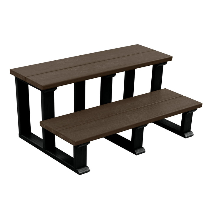 Hot Tub Spa Two Tier Steps 32 Inch Highwood USA Weathered Acorn 