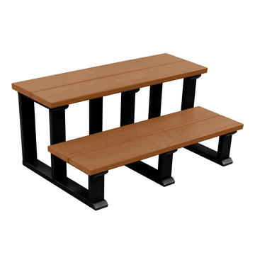 Hot Tub Spa Two Tier Steps 32 Inch Highwood USA Redwood 